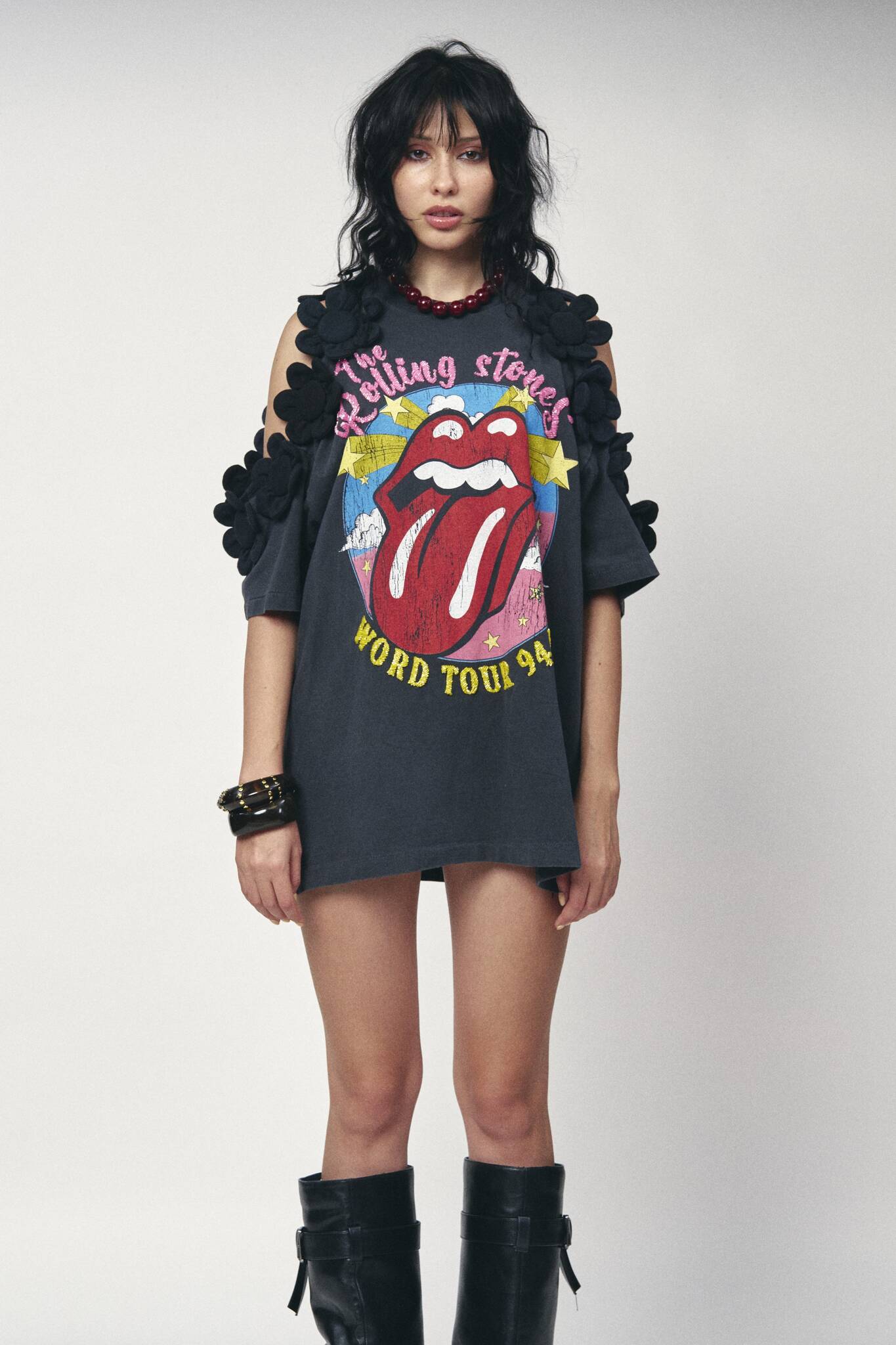Floral Top Mod - Rolling Stones
