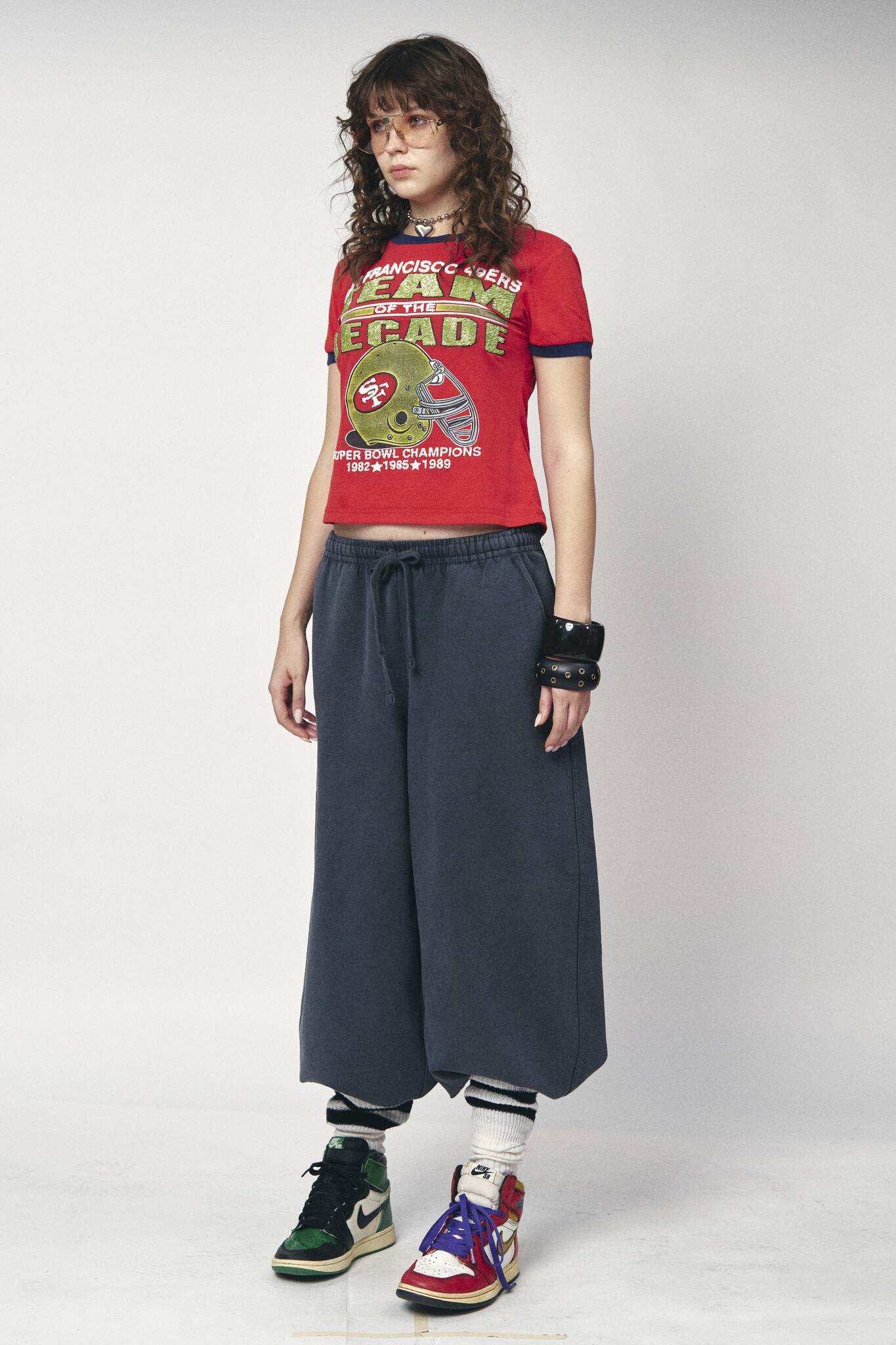 Sports Crop Tee - 49ers