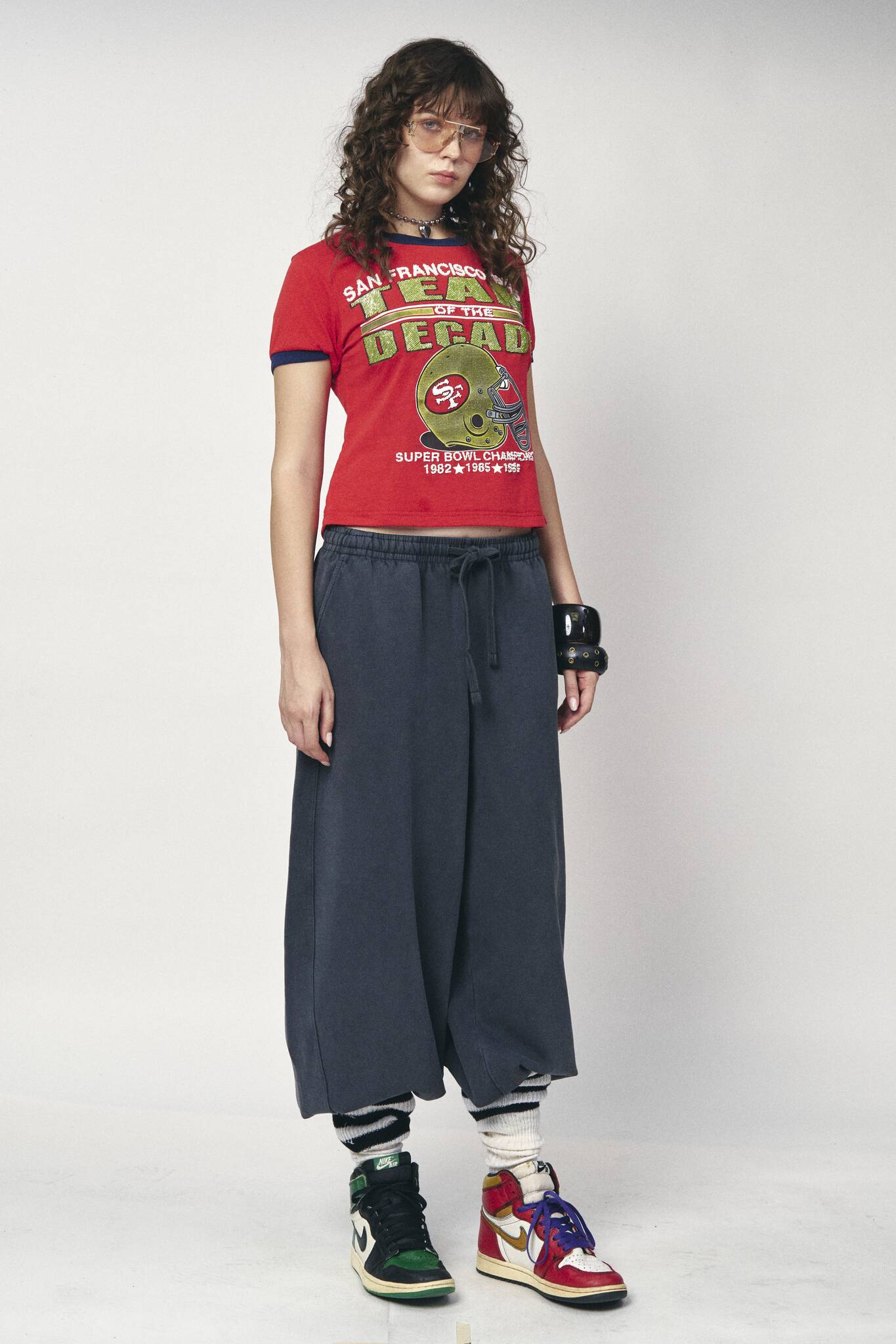 Sports Crop Tee - 49ers