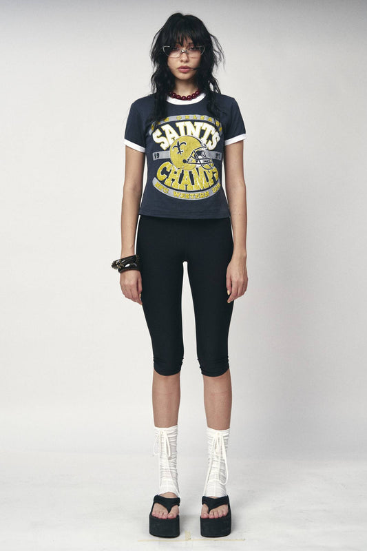 Sports Crop Tee - Saints Champs