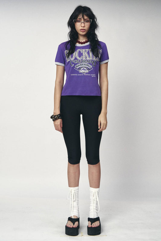 Sports Crop Tee - Colorado Rockies
