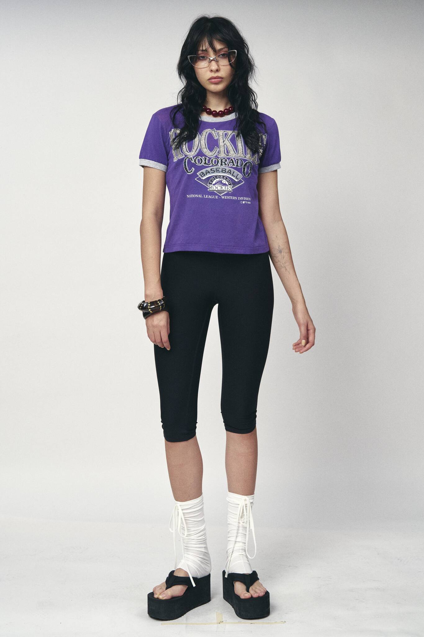 Sports Crop Tee - Colorado Rockies