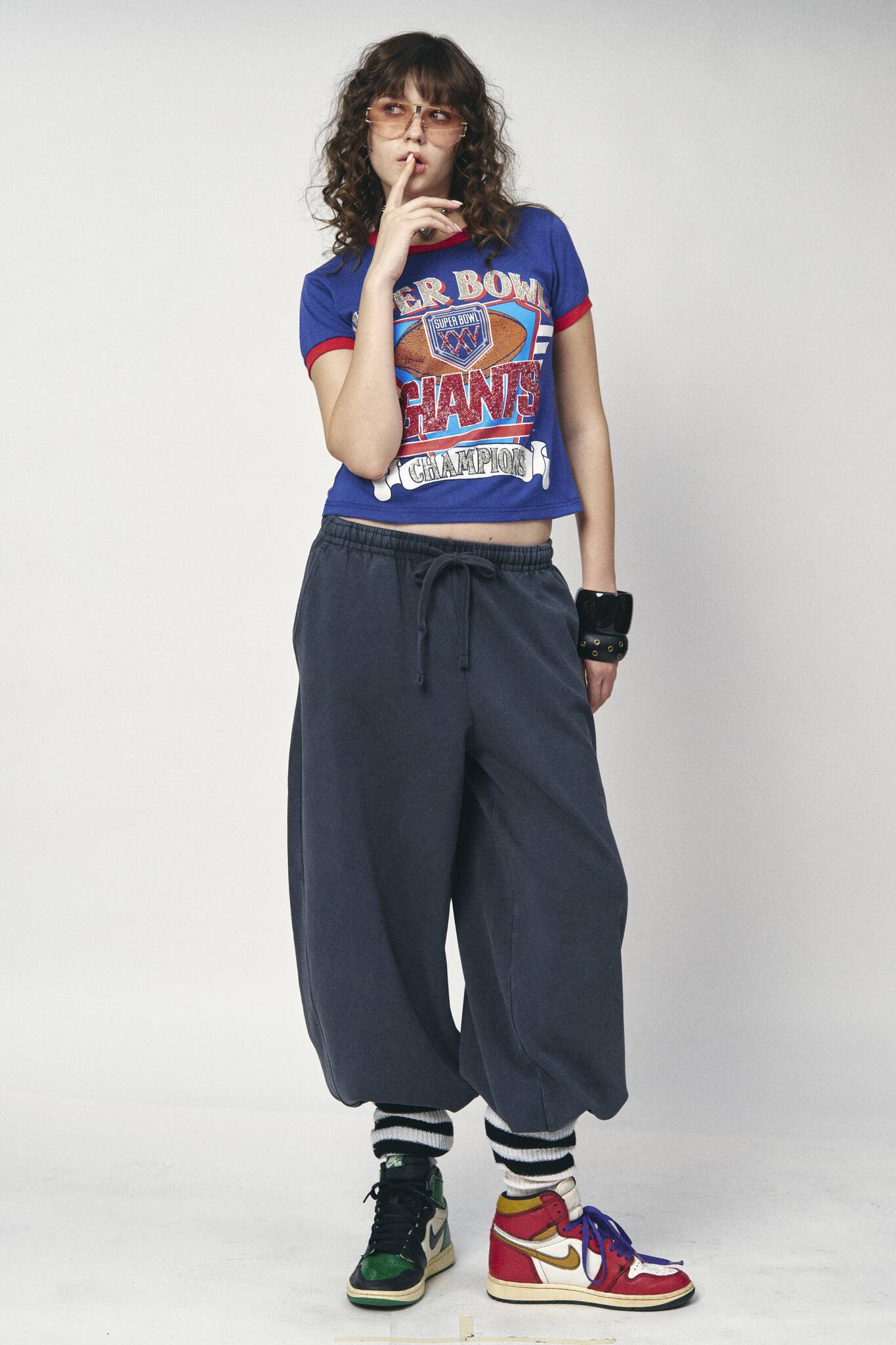 Sports Crop Tee - Giants Super Bowl Champs