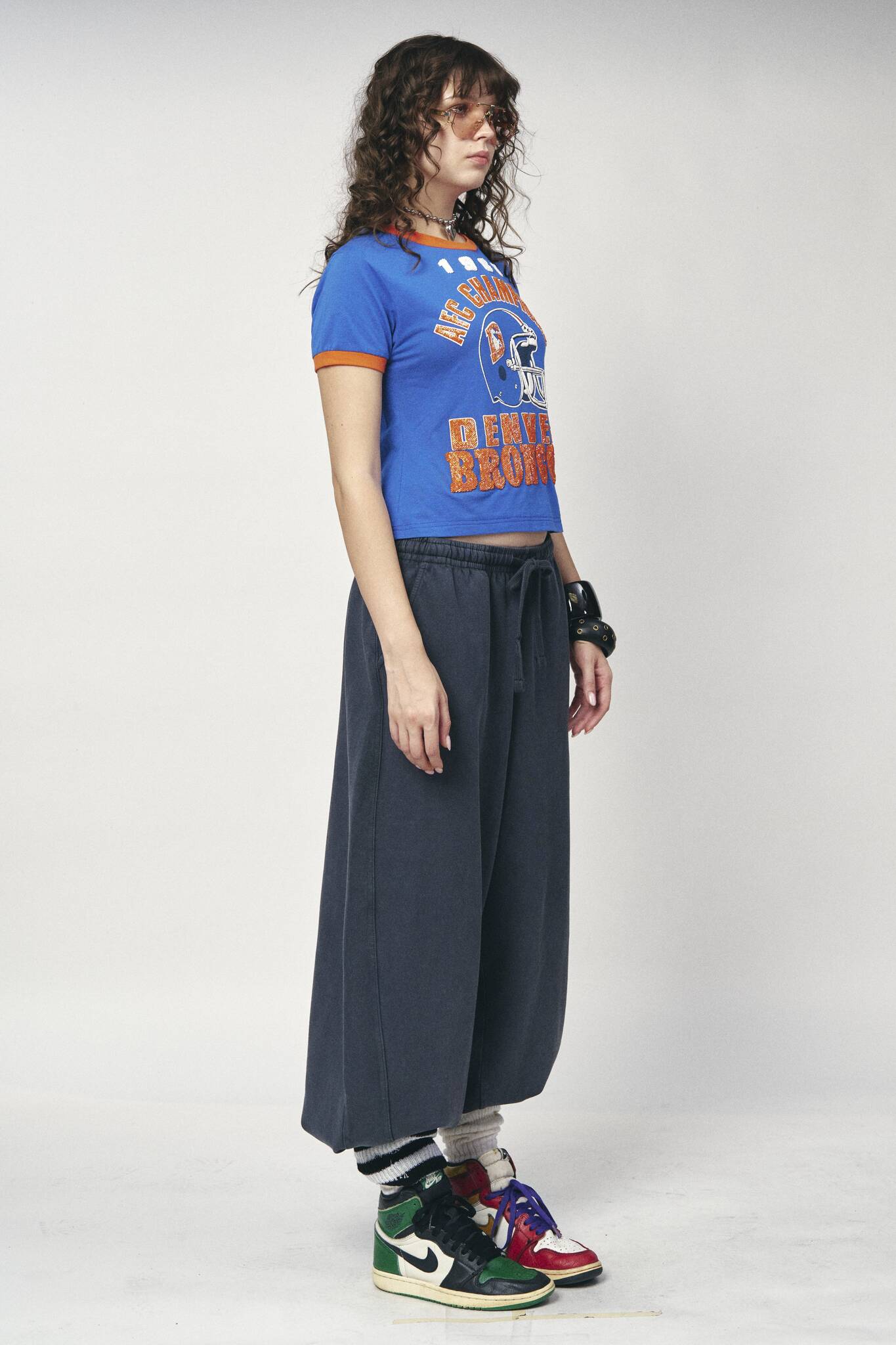 Sports Crop Tee - Denver Broncos