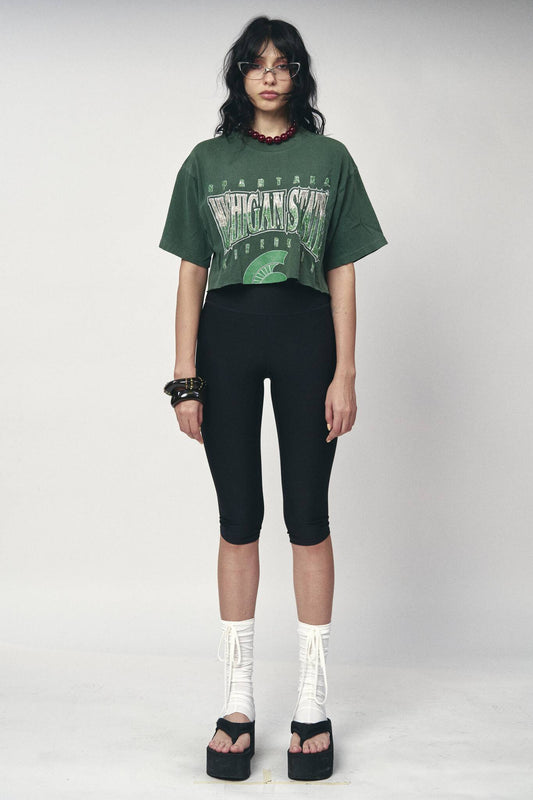 Sports Crop Tee - Michigan State