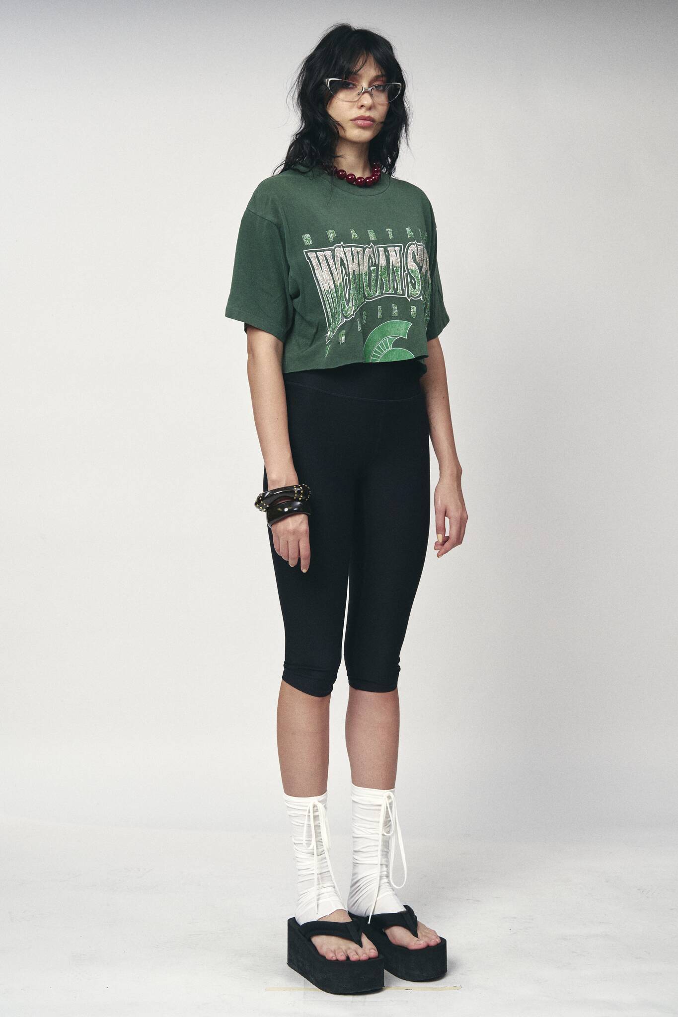 Sports Crop Tee - Michigan State