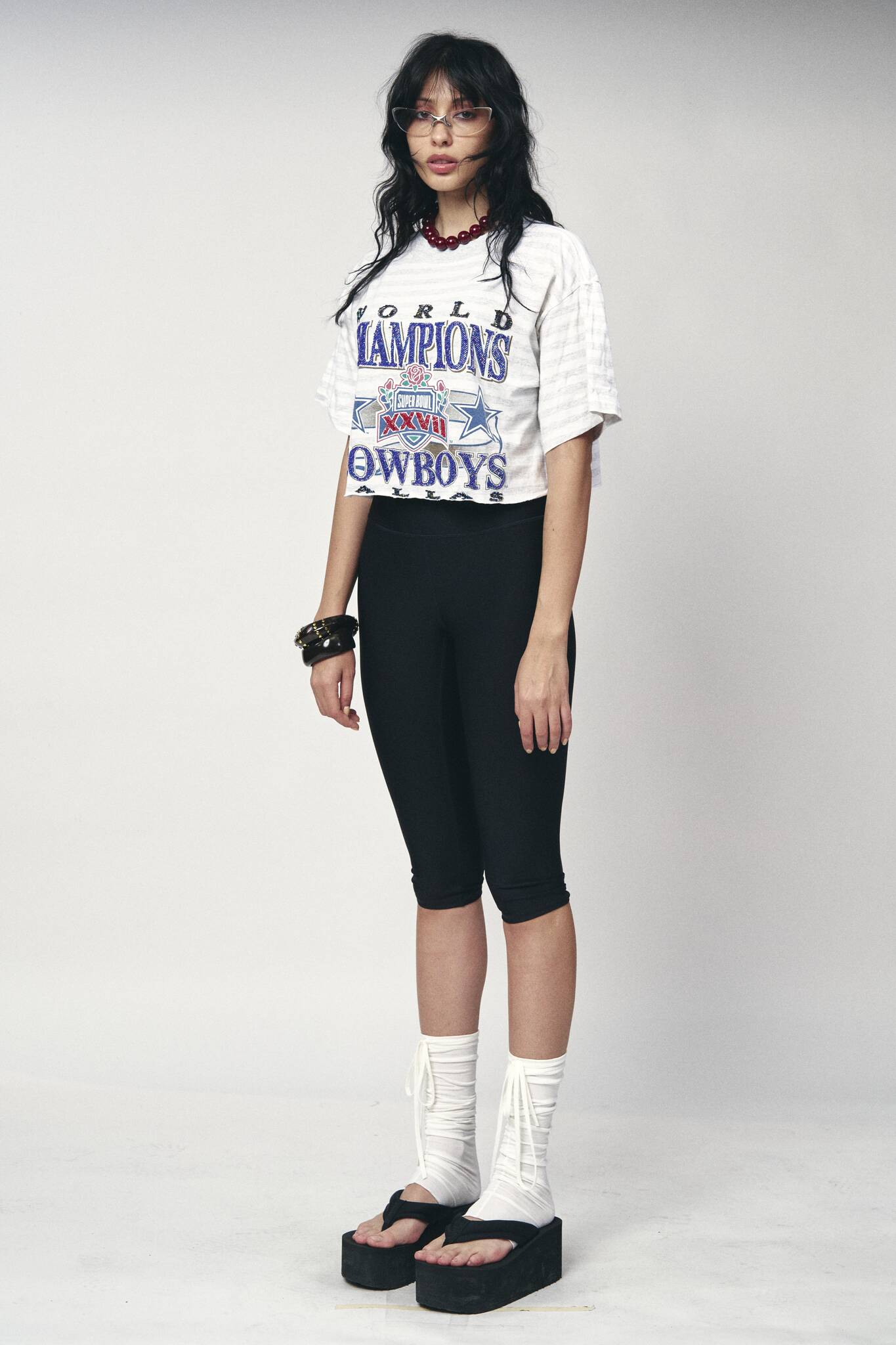 Sports Crop Tee - World Champions Cowboys
