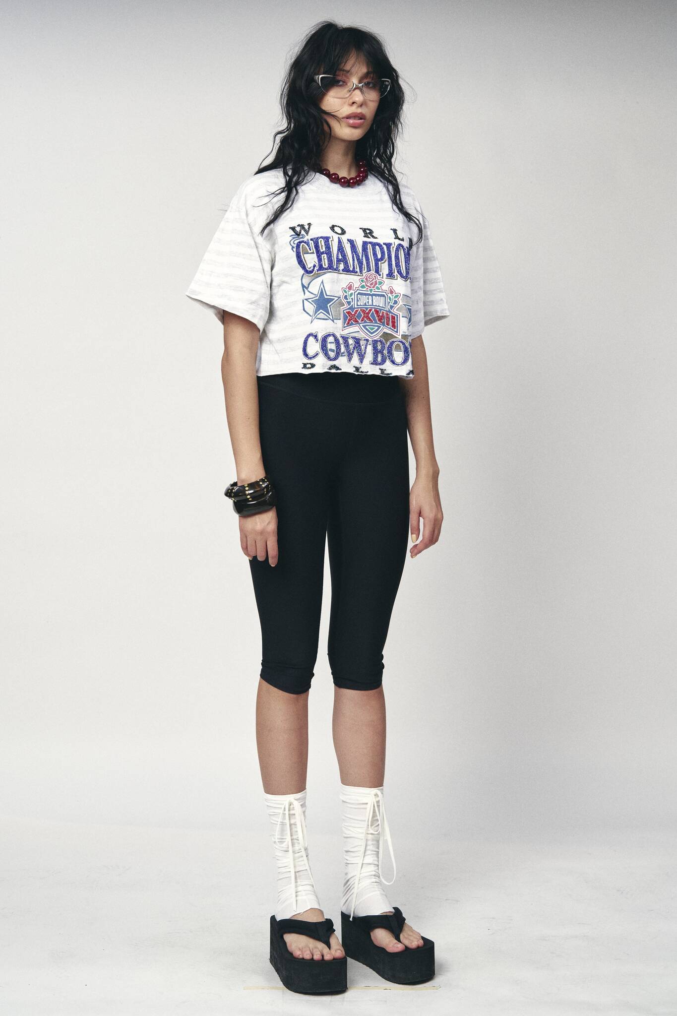 Sports Crop Tee - World Champions Cowboys
