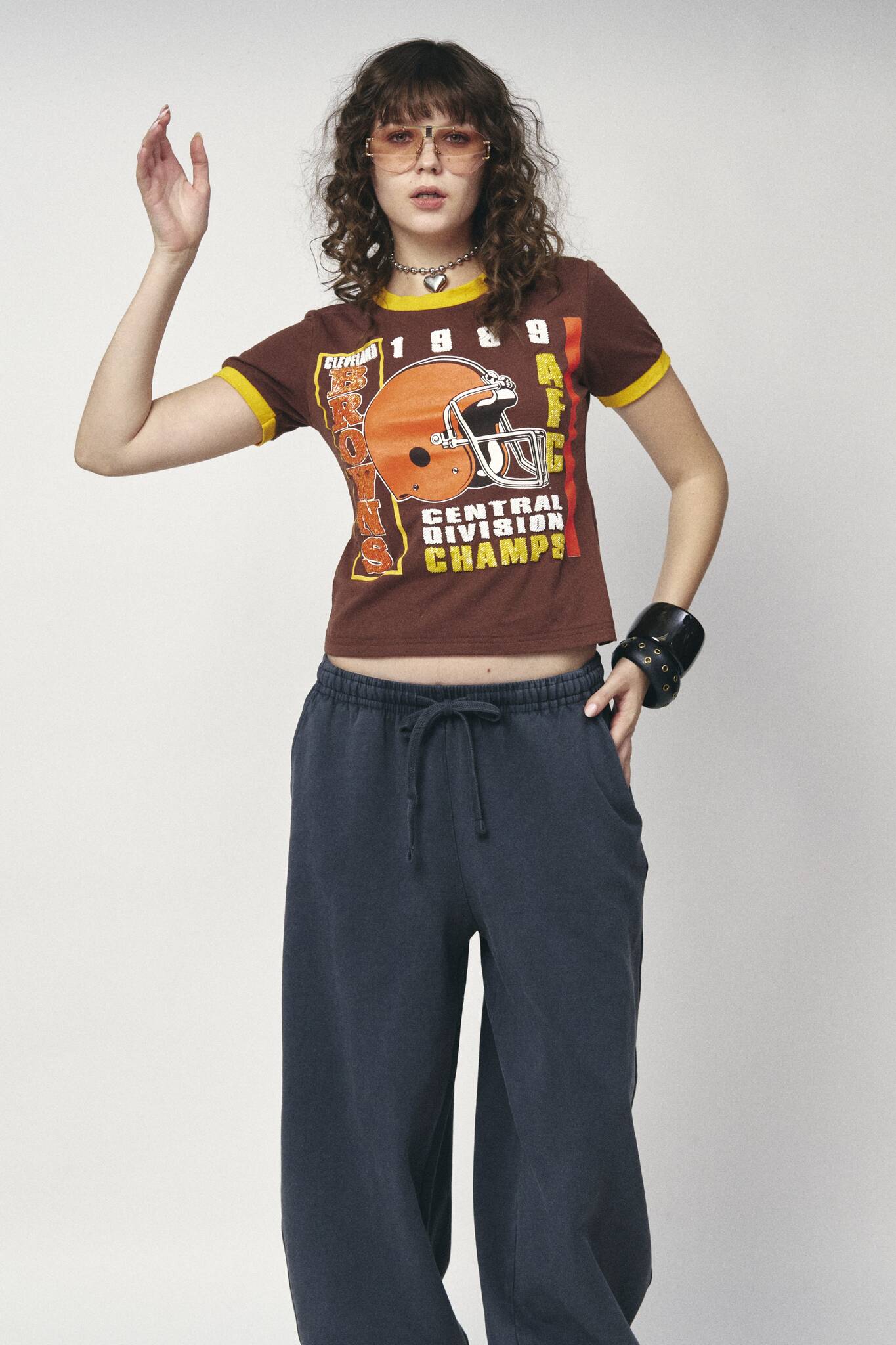 Sports Crop Tee - Cleveland Browns