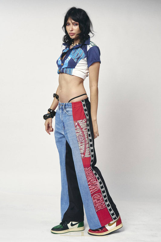 Denim Track Pants - Detroit Red Wings