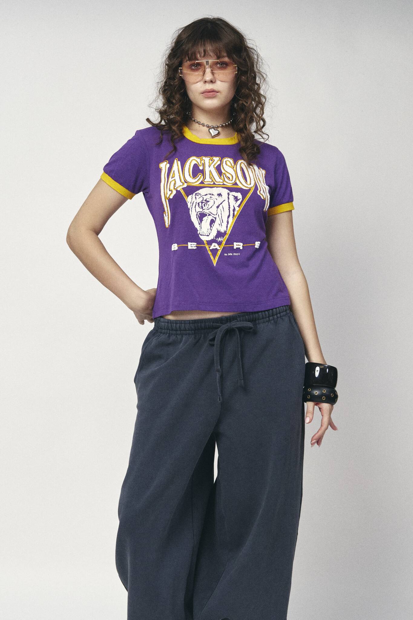 Sports Crop Tee - Jackson Bears