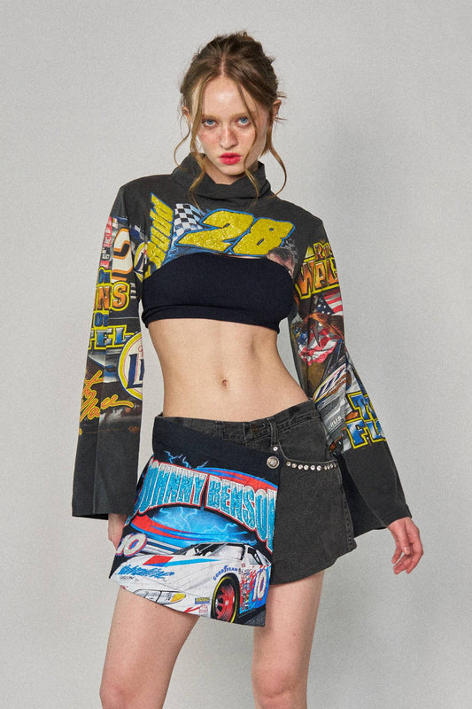 Racing Mini Wrap Shorts - Size 30