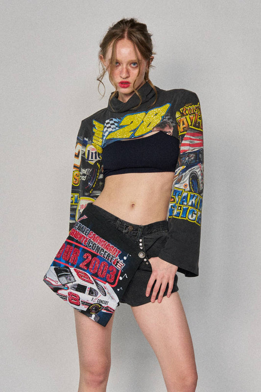 Racing Mini Wrap Shorts - Size 28