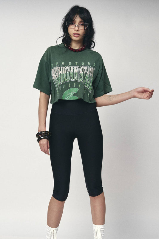 Sports Crop Tee - Michigan State