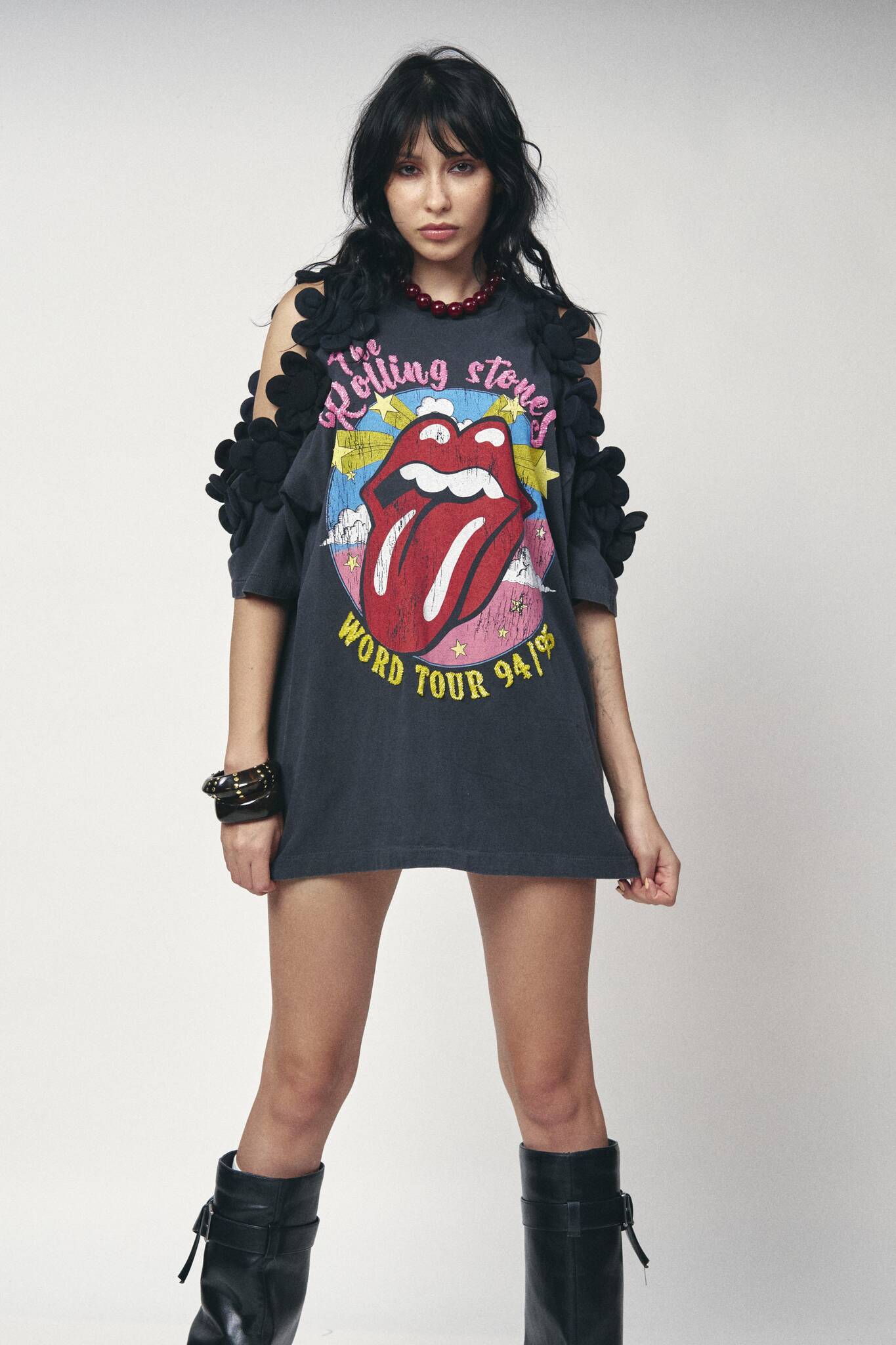 Floral Top Mod - Rolling Stones