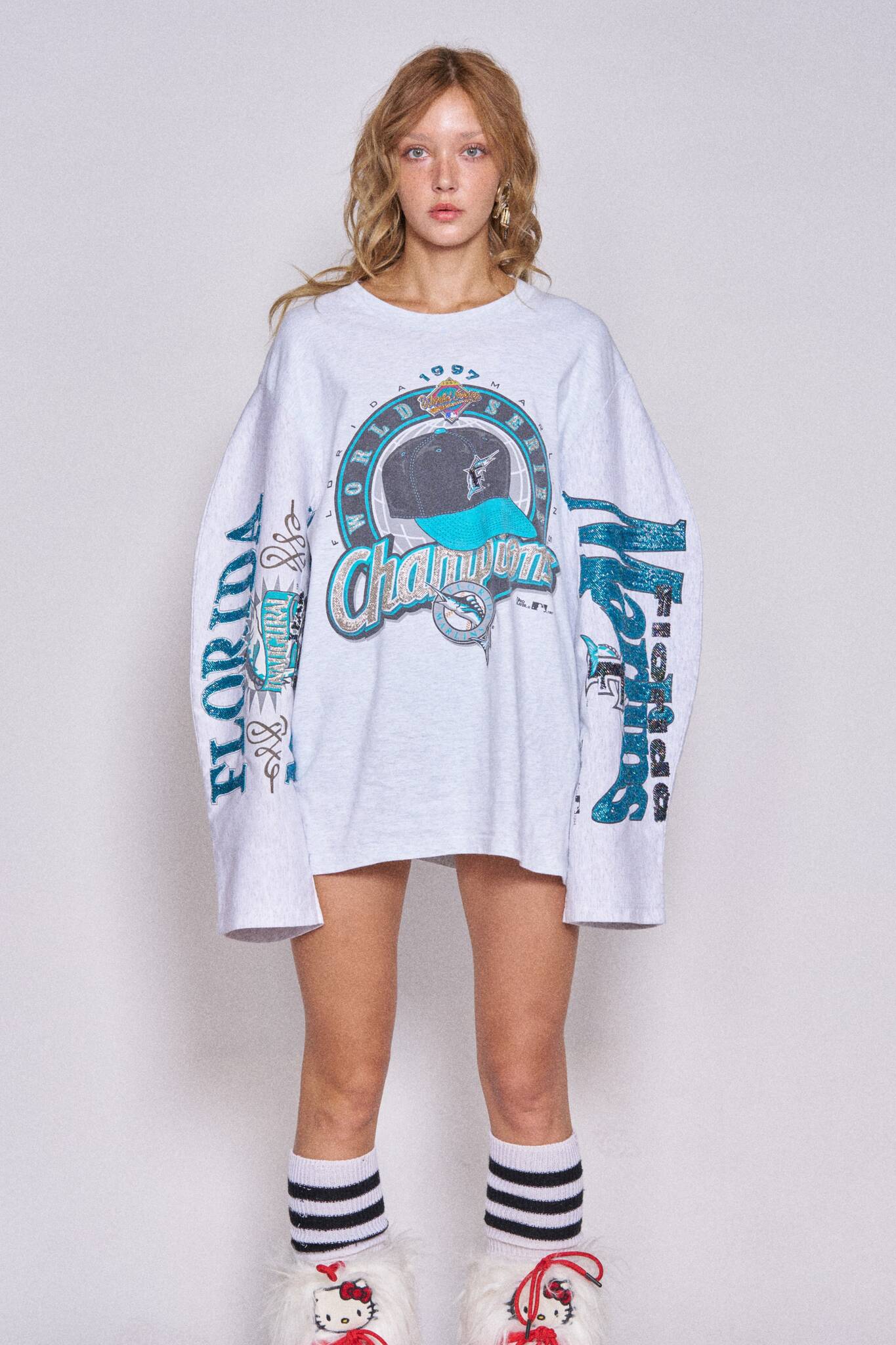 Moto Sports Top - Florida Marlins