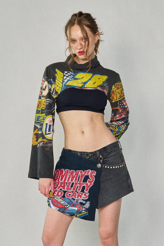 Racing Mini Wrap Shorts - Size 32