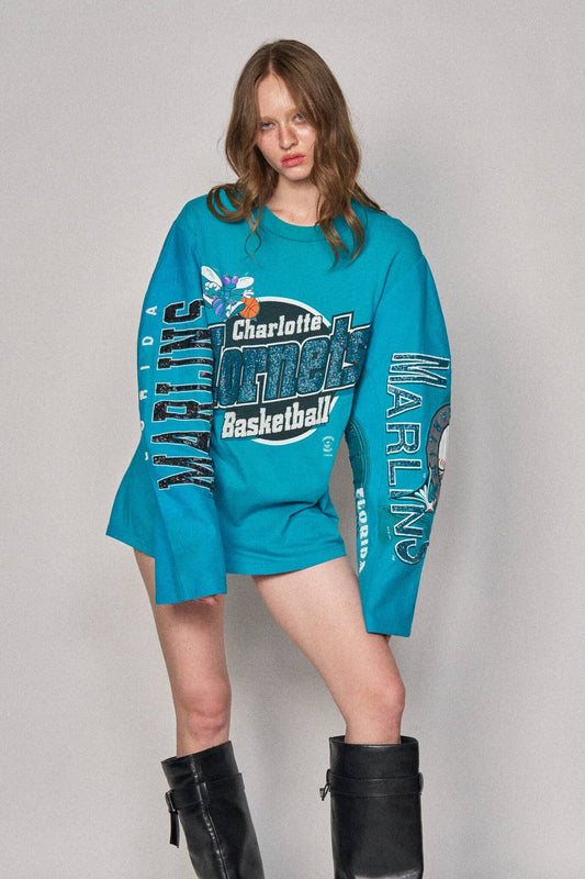 Moto Sports Top - Hornets x Marlins