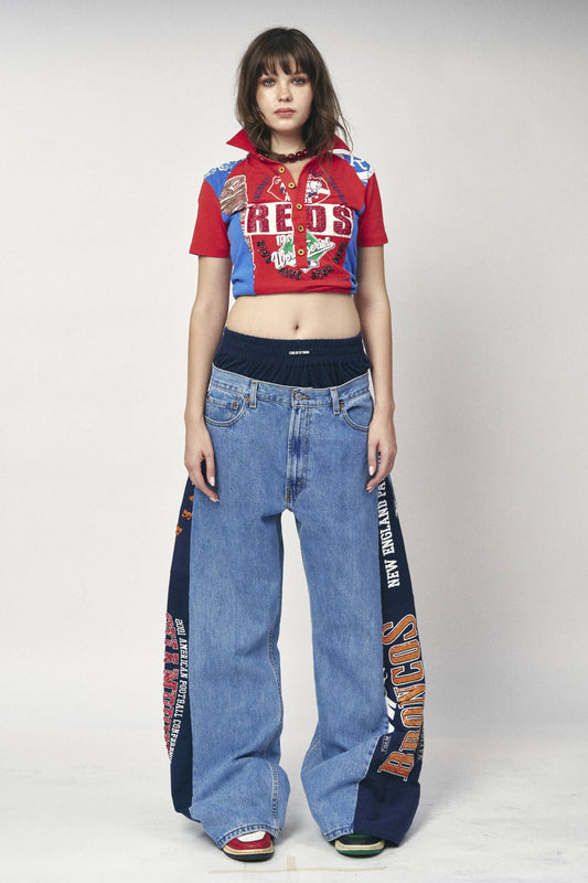 Boxer Sports Denim Pants - Patriots x Broncos