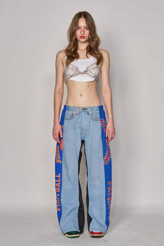 Denim Track Pants - Boise State x Patriots