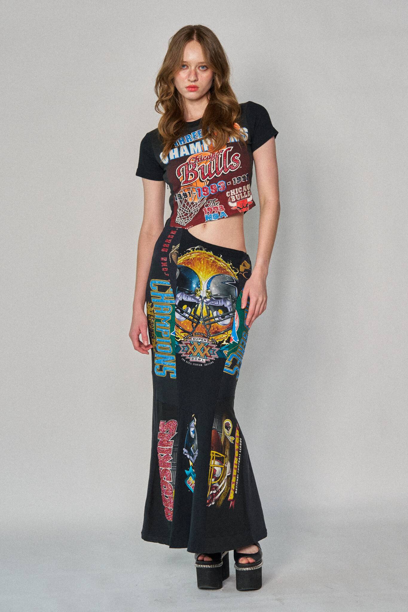 Sports Asym Maxi Dress - Bulls