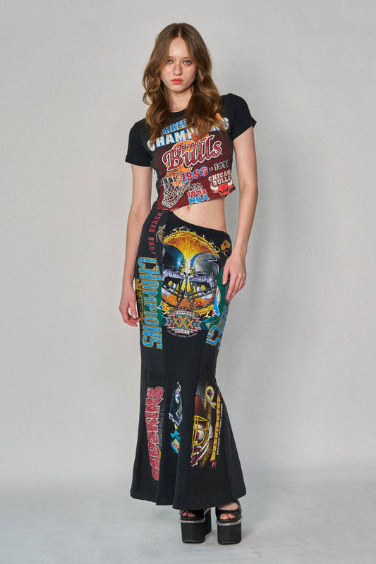 Sports Asym Maxi Dress - Bulls