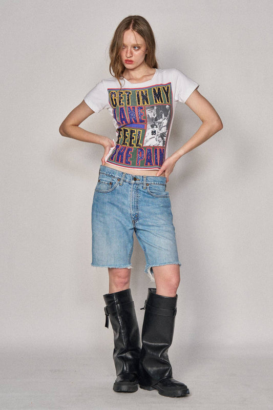 Backless Sports Bow Top - "Get In My Lane Feel the Pain"