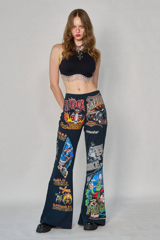 Biker Bell Bottoms - Size 27