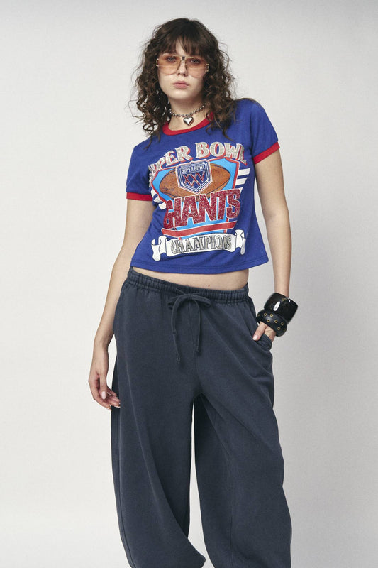 Sports Crop Tee - Giants Super Bowl Champs