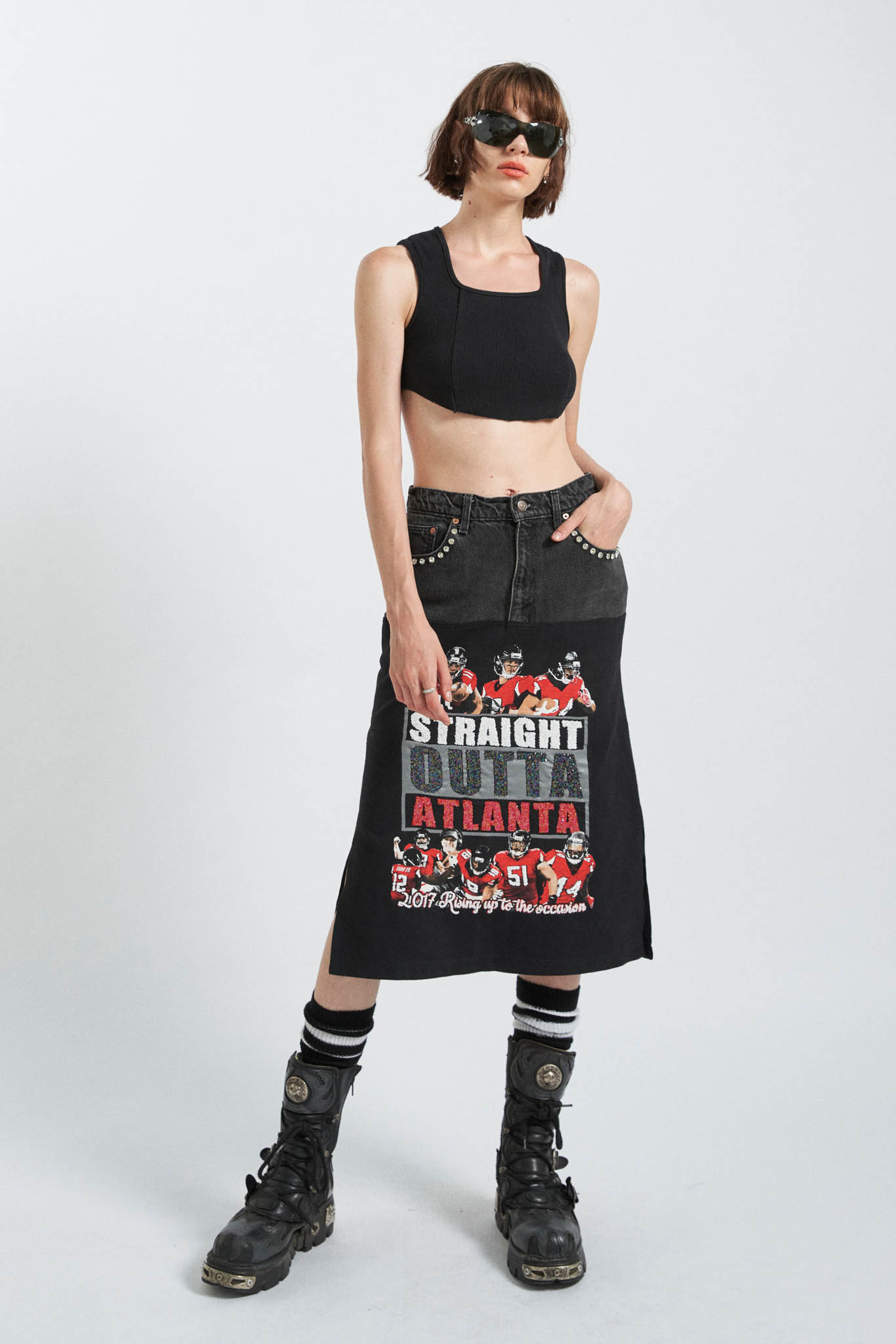 Hybrid Denim Skirt – Straight Outta Atlanta – I LOVE DIY by Panida